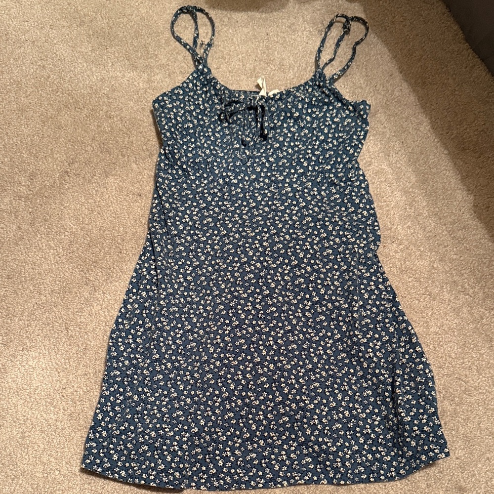 Floral Blue Dress